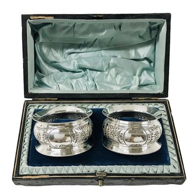 Victorian Sterling Silver Napkin Rings, circa 1900