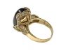 Vintage 16.10ct Cabochon Garnet and Diamond Ring in 14kt Yellow Gold