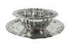 Vintage 800 Fine Silver Finger Bowls & Stands