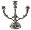 Vintage 835 Fine Silver Two Arm, Three Light Candelabra
