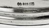 Vintage 835 Fine Silver Two Arm, Three Light Candelabra