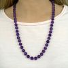 Vintage Amethyst Bead Necklace