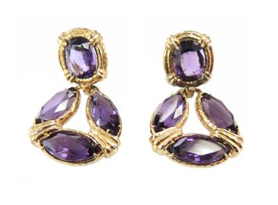 Vintage Amethyst Earrings