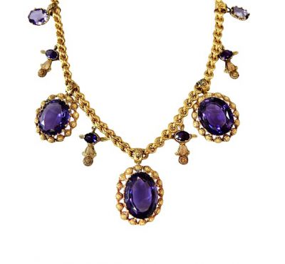 Antique Amethyst Necklace