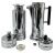Nightmare Alley Prop - Vintage Art Deco Chrome Cocktail Shakers, American, circa 1930s