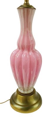 Vintage Barovier Murano Glass Lamp, circa 1960