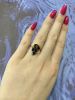 Vintage 5 Sapphire 14kt Gold Ring