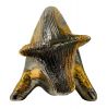 Vintage Brushed Silver and Gold Pottery Bull, Aldo Londi For Bitossi Ceramics