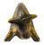 Vintage Brushed Silver and Gold Pottery Bull, Aldo Londi For Bitossi Ceramics