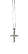 Vintage Diamond Cross Pendant