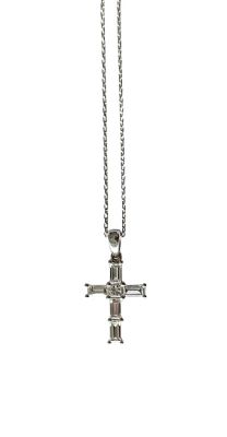 Vintage Diamond Cross Pendant