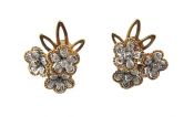 Vintage Diamond Floral Earrings