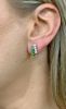 Vintage Emerald and Diamond Earrings