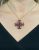Vintage Garnet Stylized Maltese Cross Pendant/Brooch
