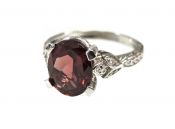 Vintage Garnet and Diamond Ring