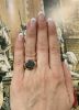 Vintage Hematite Solitaire Ring, circa 1940