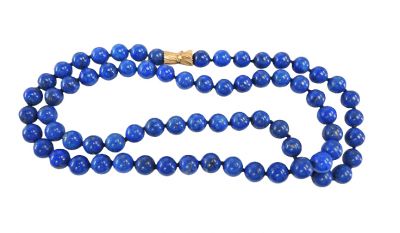 Vintage Lapis Lazuli Bead Necklace