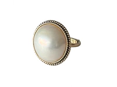 Vintage Mabé Pearl Ring