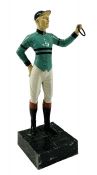 Vintage Metal Jockey Figure