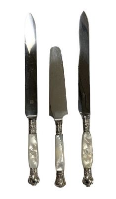 Vintage Mother-Of-Pearl Handled Bride/Cake Knives