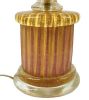 Vintage Murano Glass Lamp In Vibrant Pink With Gold Fleck