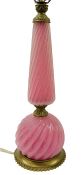 Vintage Pink Murano Glass Lamp
