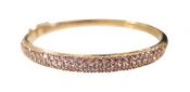 Vintage Pink Sapphire Hinged Bangle