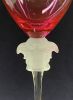 Vintage Rosenthal Crystal Versace “Medusa Lumiere” Wine Glasses In Cranberry