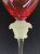 Vintage Rosenthal Crystal Versace “Medusa Lumiere” Wine Glasses In Cranberry