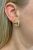 Vintage Ruby and Diamond Fancy Shell Motif 18kt Earrings