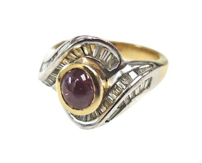 Vintage Ruby and Diamond Ring