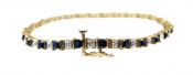 Vintage Sapphire and Diamond Bracelet