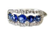 Vintage Sapphire and Diamond Ring