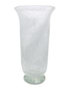 Vintage Seguso Murano Hand Blown Clear Glass Vase