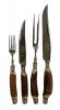 Vintage Sheffield Steel And Stag Handled Steak Set