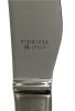 Vintage Stainless Steel Steak Knives With Brushed Steel Handles