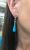 Vintage Turquoise and Diamond Drop Earrings