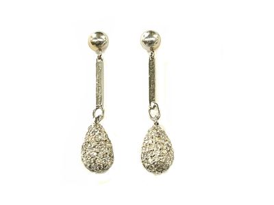Walter Schluep Diamond Drop Earrings