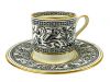 Wedgwood “Florentine Black” Bone China Coffee Service For 14