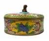 Wonderful Round Cloisonné Box Chinese Origin, circa 1900