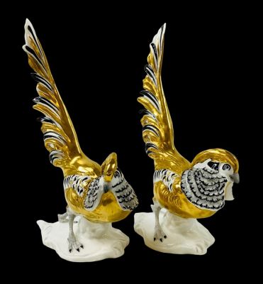  “Chinese Pheasants,” Designed And Hand Signed By J. T. Jones For Crown Staffordshire