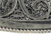 Hand Crafted Silver Filigree Pedestal Dish From Ilaria Peru in 950 Fine Silver