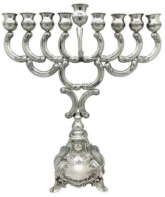 Vintage Sterling Silver Menorah