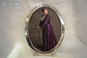 Sterling Silver Oval Picture Frame