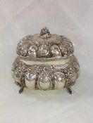835 Fine Silver Sugar Box