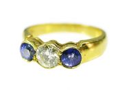 Vintage Sapphire and Diamond Ring