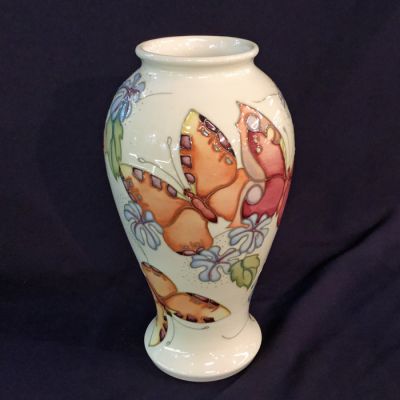 Moorcroft Butterfly Motif Vase