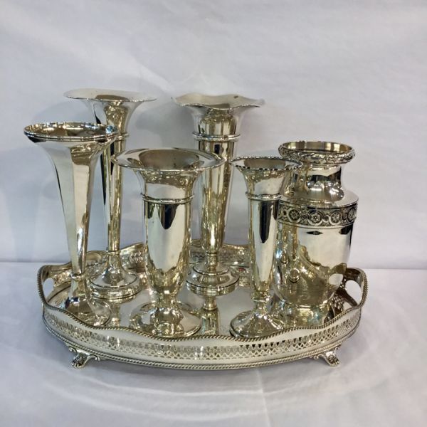 Assorted Silver Vases