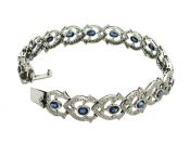 Vintage Sapphire and Diamond Bracelet