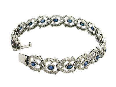 Vintage Sapphire and Diamond Bracelet